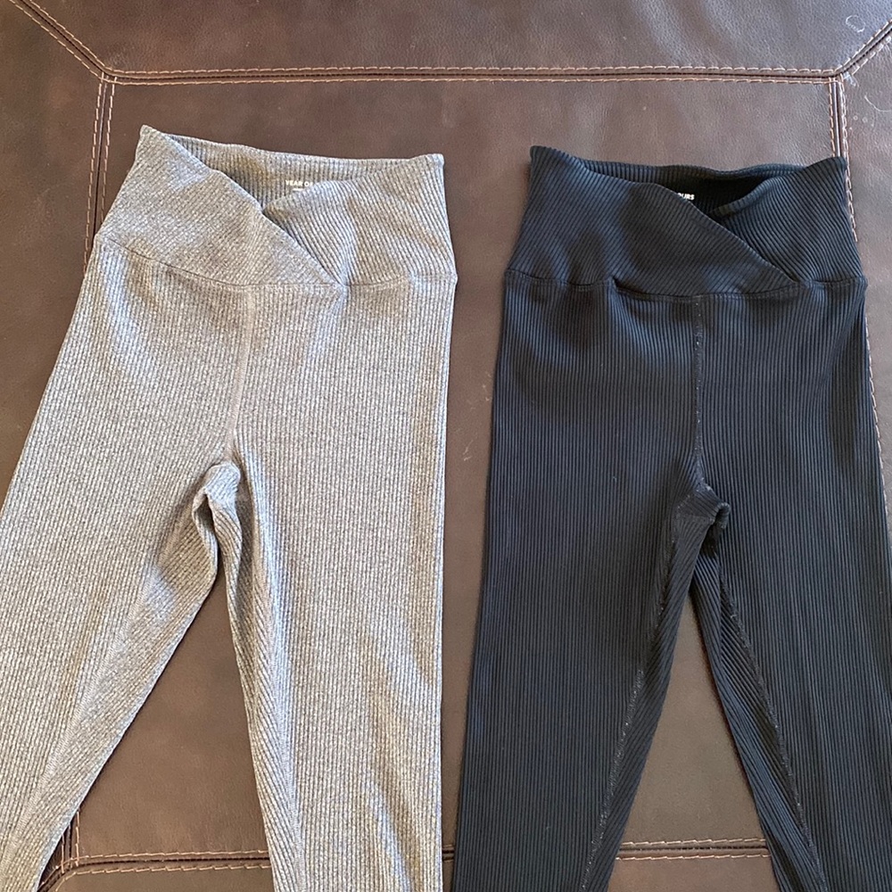 YOS Veronica Leggings in black and grey Size M